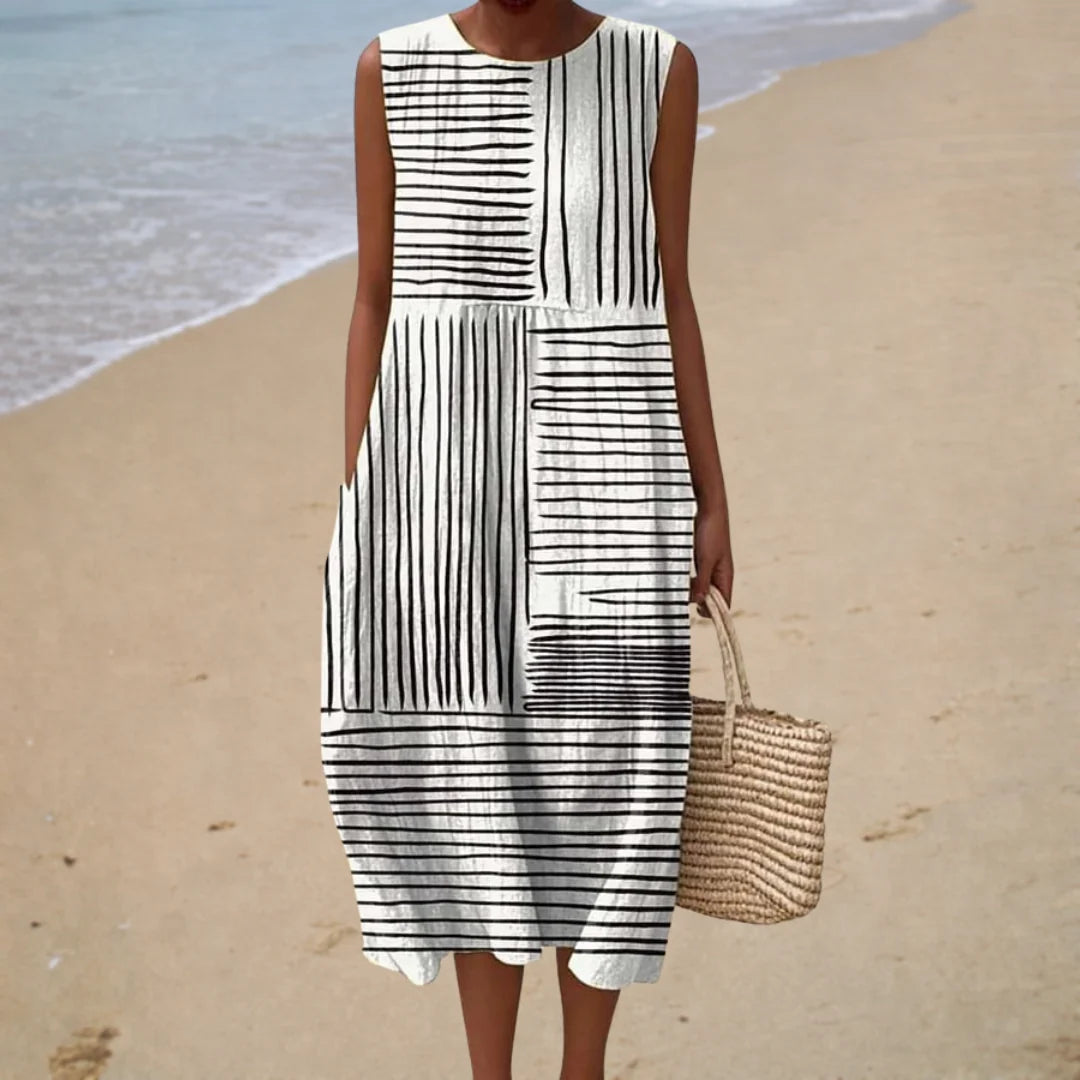 Heidi Grafik-Strandkleid